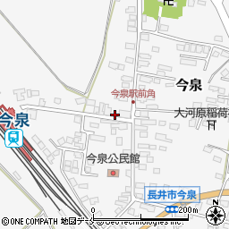 山形県長井市今泉1040-10周辺の地図