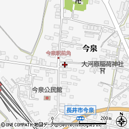 山形県長井市今泉1096周辺の地図