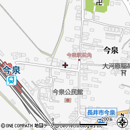 山形県長井市今泉1040-5周辺の地図