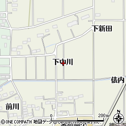 宮城県柴田郡柴田町上名生下中川周辺の地図
