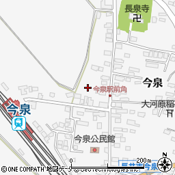 山形県長井市今泉1048周辺の地図