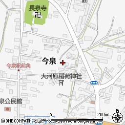 山形県長井市今泉1125-2周辺の地図