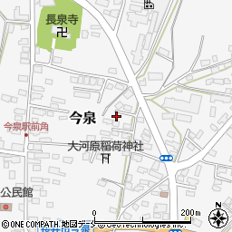 山形県長井市今泉1127周辺の地図