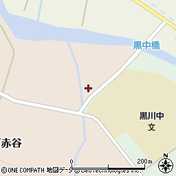新潟県胎内市下赤谷153周辺の地図