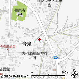山形県長井市今泉1128-5周辺の地図