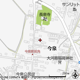 山形県長井市今泉1117-1周辺の地図