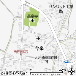 山形県長井市今泉1119周辺の地図