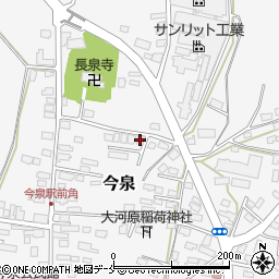 山形県長井市今泉1122-3周辺の地図