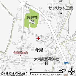 山形県長井市今泉1122-6周辺の地図