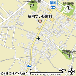 新潟県胎内市築地1400周辺の地図