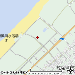 新潟県胎内市村松浜周辺の地図