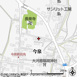 山形県長井市今泉1122周辺の地図
