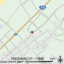 新潟県胎内市村松浜1054周辺の地図