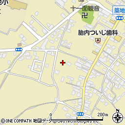 新潟県胎内市築地2054-1周辺の地図