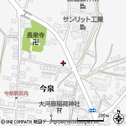 山形県長井市今泉1366-3周辺の地図