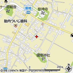 新潟県胎内市築地1421周辺の地図
