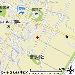 新潟県胎内市築地1366周辺の地図