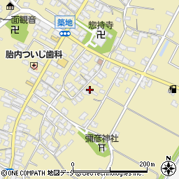 新潟県胎内市築地1408周辺の地図