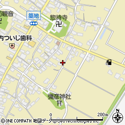 新潟県胎内市築地1365周辺の地図