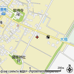 新潟県胎内市築地1292-1周辺の地図