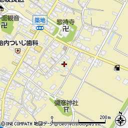 新潟県胎内市築地1407周辺の地図