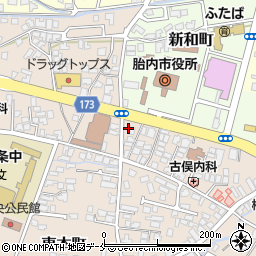 わら竹クリーニング中条店周辺の地図