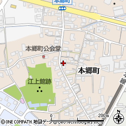 新潟県胎内市本郷町周辺の地図