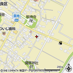 新潟県胎内市築地1396周辺の地図
