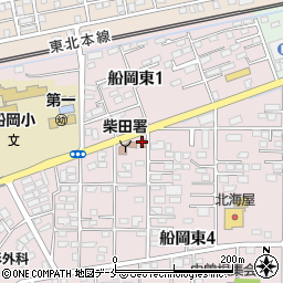 大河原警察署柴田交番周辺の地図