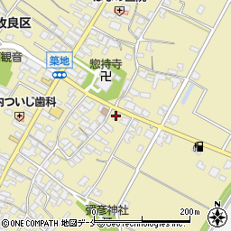 新潟県胎内市築地1386周辺の地図