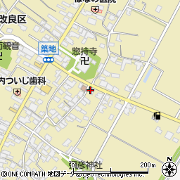 新潟県胎内市築地1393周辺の地図