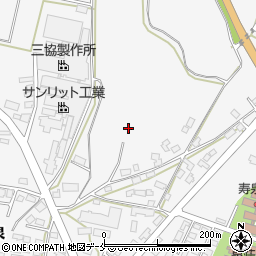 山形県長井市今泉周辺の地図