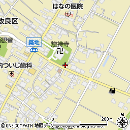 新潟県胎内市築地1392周辺の地図