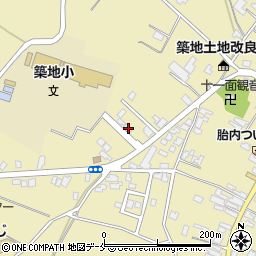 新潟県胎内市築地3493周辺の地図