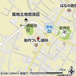 新潟県胎内市築地2014周辺の地図