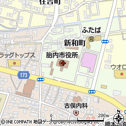 新潟県胎内市周辺の地図