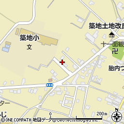 新潟県胎内市築地3493-1周辺の地図