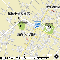 新潟県胎内市築地2010周辺の地図
