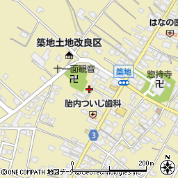 新潟県胎内市築地2013周辺の地図