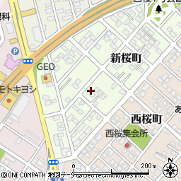 宮城県柴田郡大河原町新桜町周辺の地図