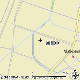 宮城県角田市鳩原周辺の地図