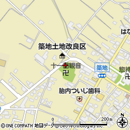 新潟県胎内市築地1997周辺の地図