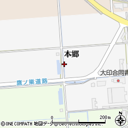 新潟県胎内市本郷周辺の地図