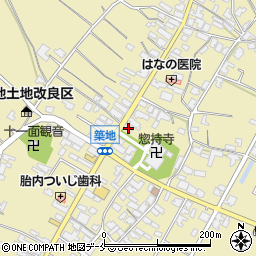 新潟県胎内市築地1836周辺の地図