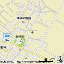 新潟県胎内市築地1334周辺の地図