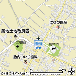 新潟県胎内市築地1977周辺の地図