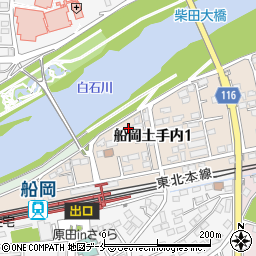 Ａ柴田郡・船岡駅前　２４時間受付センター周辺の地図