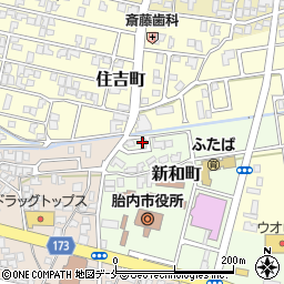 新潟県胎内市新和町3-24周辺の地図