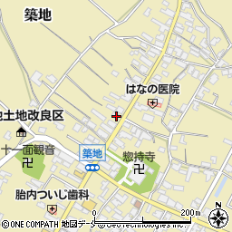 新潟県胎内市築地1964周辺の地図