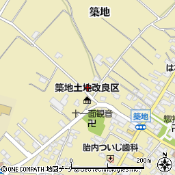 新潟県胎内市築地3583周辺の地図